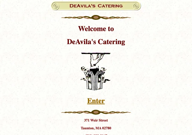 DeAvila's Catering — original site