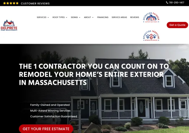 DelPrete Home Improvements — old site