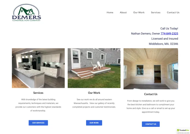 Demers Construction Company — original site