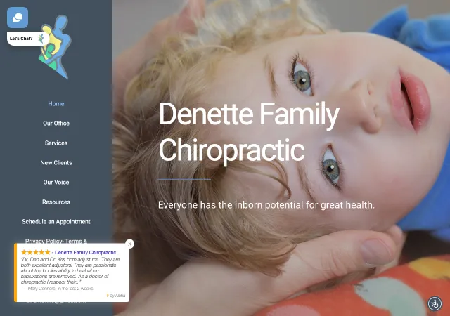 Denette Family Chiropractic — old site