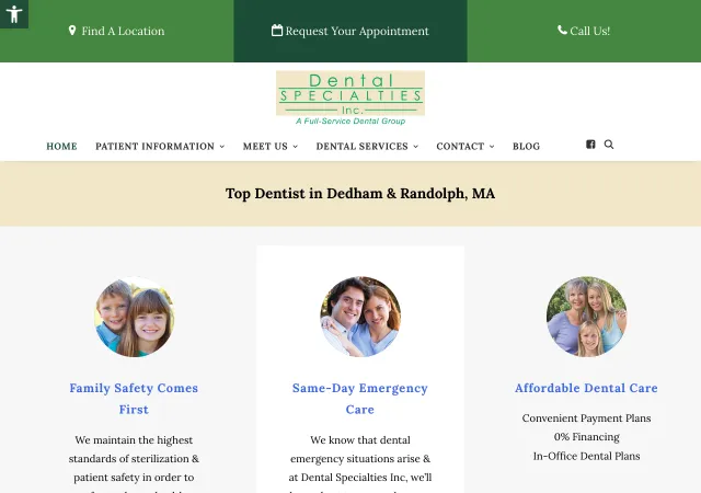 Dental Specialties Inc — original site