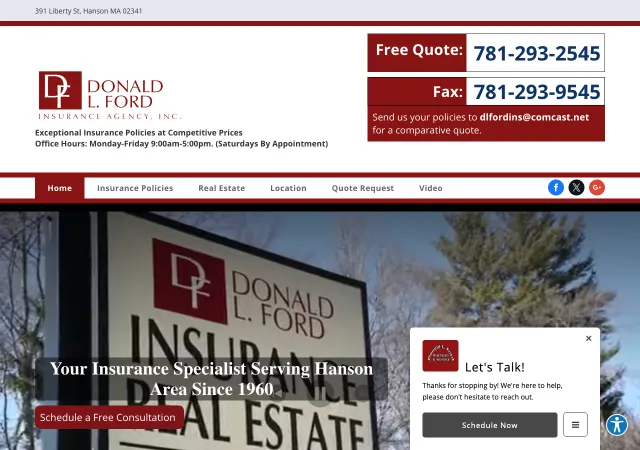 Donald L. Ford Real Estate & Insurance — old site