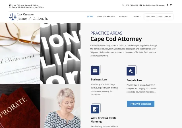 Law Office of James P. Dillon, Jr. — old site
