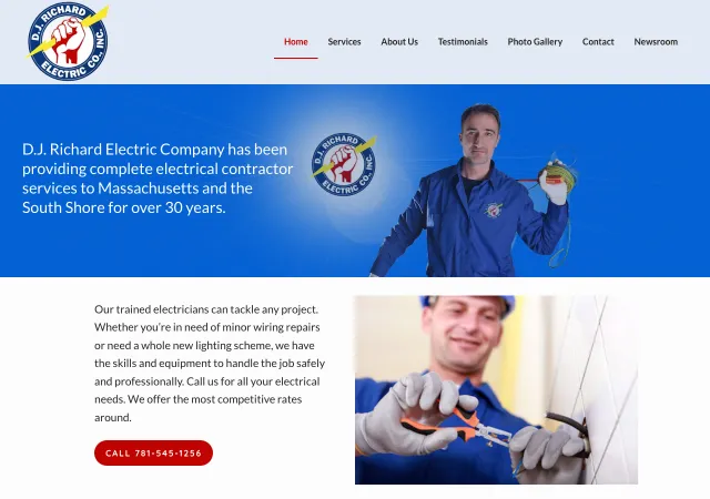 D.J. Richard Electric — original site