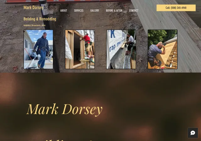 Mark Dorsey Building & Remodeling — original site