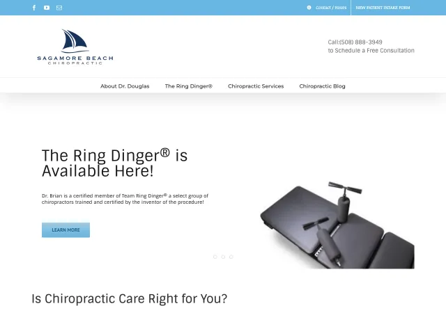 Sagamore Beach Chiropractic — original site