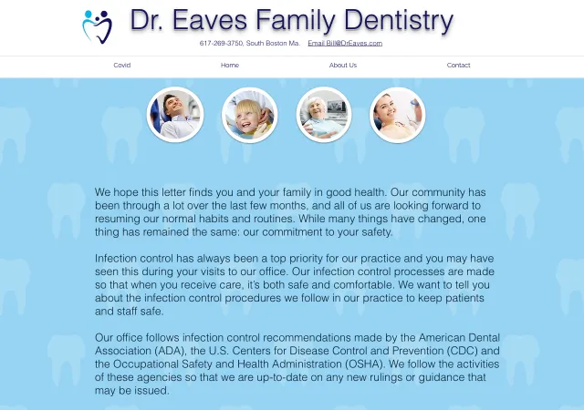 Dr. Eaves Family Dentistry — original site