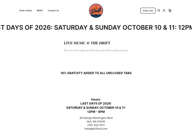 The Drift — original site