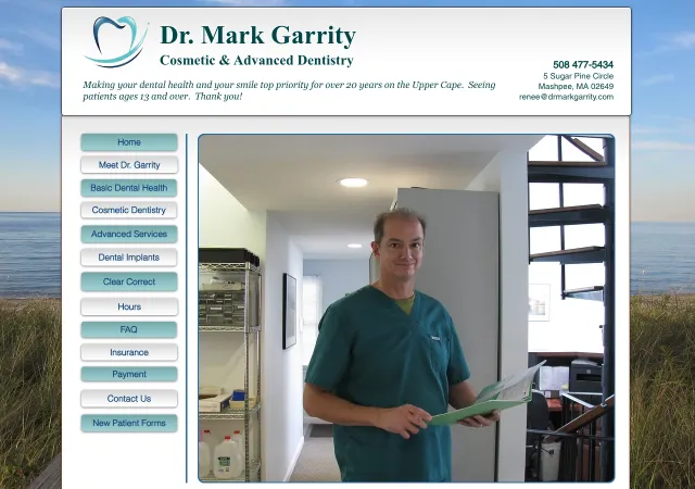 Dr. Mark Garrity Cosmetic & General Dentistry — old site