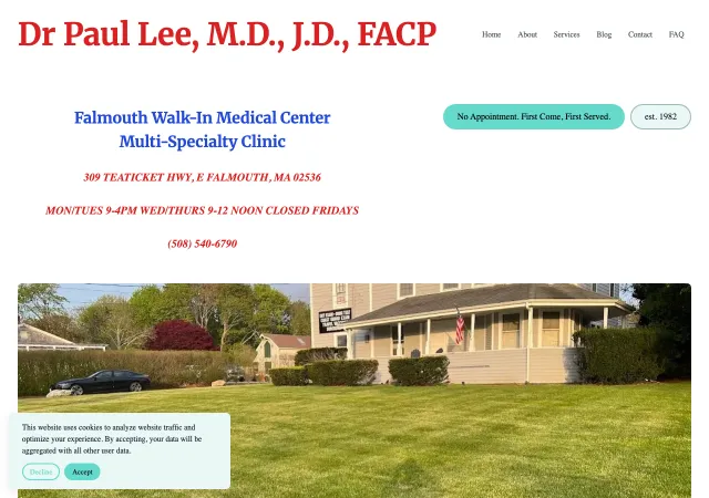 Dr. Paul Lee | Falmouth Walk-In Medical Center — original site