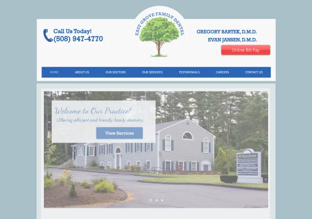 East Grove Family Dental — old site