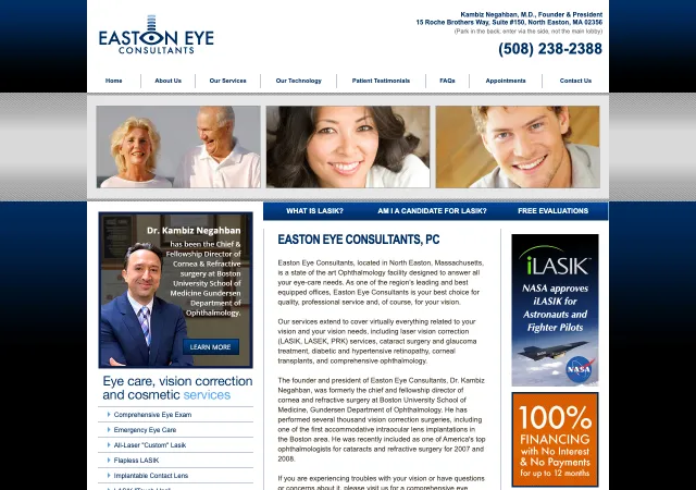 Easton Eye Consultants, PC — original site