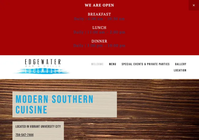Edgewater Bar & Grille — original site