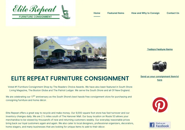 Elite Repeat Furniture Consignment — original site
