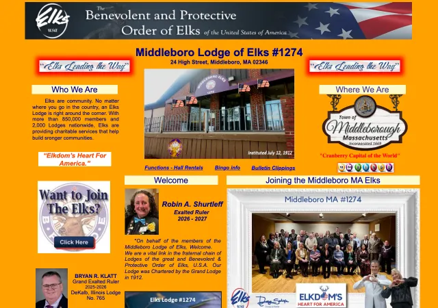 Middleboro Elks Lodge #1274 — original site