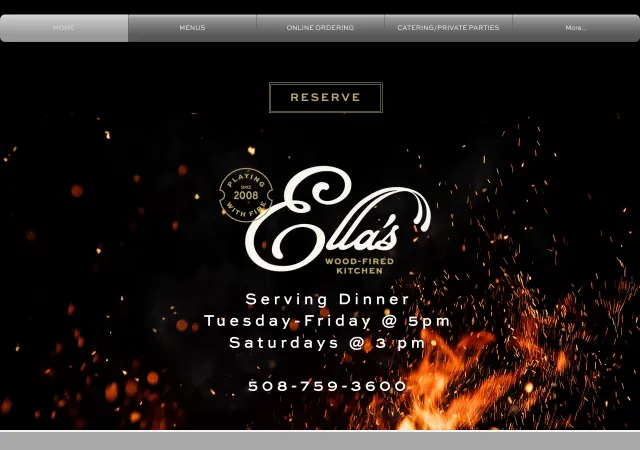 Ella's Wood Oven — old site