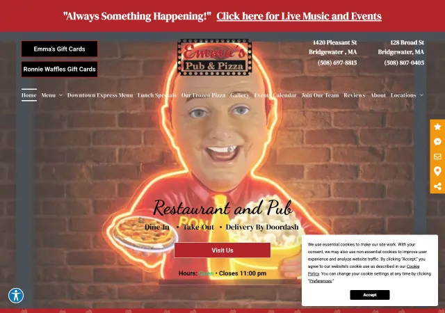 Emma's Pub & Pizza — original site