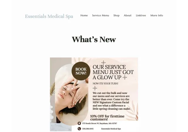 Essentials Medical Spa — original site