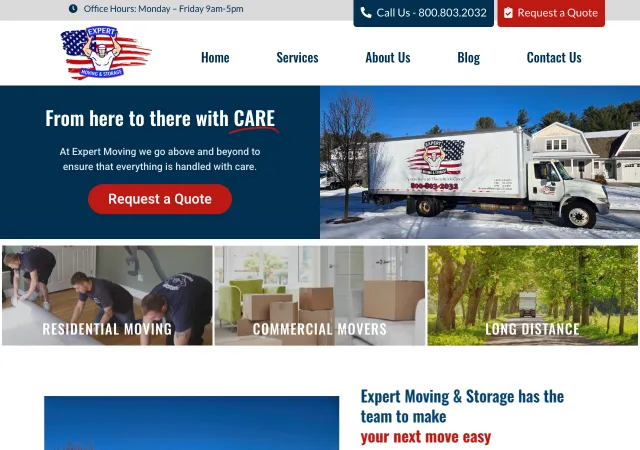 Expert Moving & Storage &mdash; original site