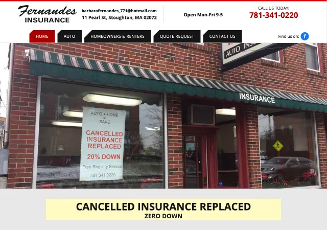 Fernandes Insurance — old site