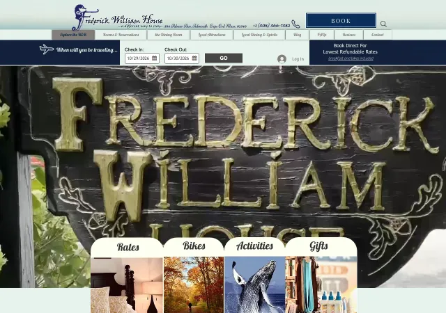 Frederick William House — original site