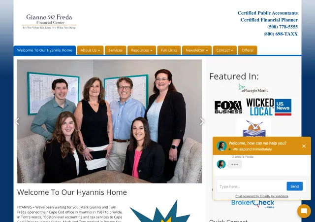 Gianno & Freda Financial Center — original site