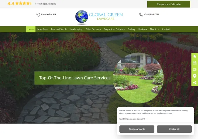 Global Green Lawncare — original site