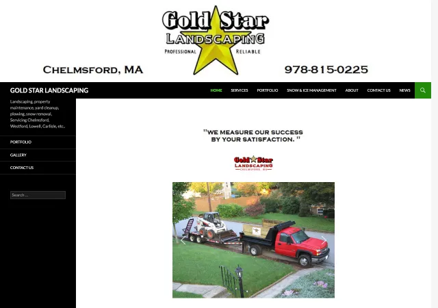 Gold Star Landscaping — original site