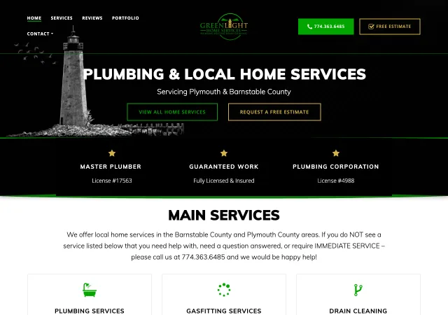 Greenlight Home Services — original site