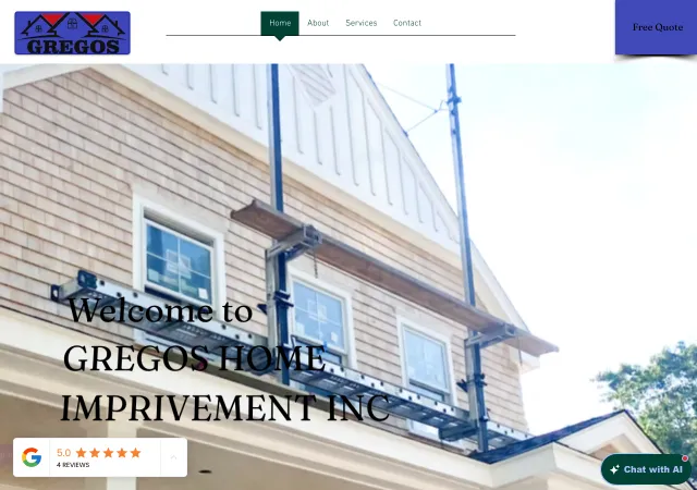 Gregos Home Improvement — old site