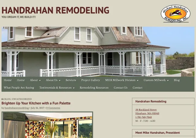 Handrahan Remodeling — original site