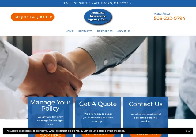 Holman Insurance Agency — original site