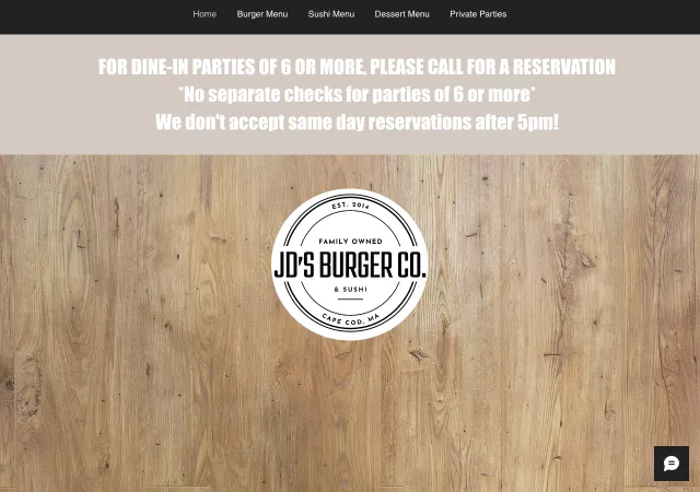 JD's Burger Co. & Sushi — old site