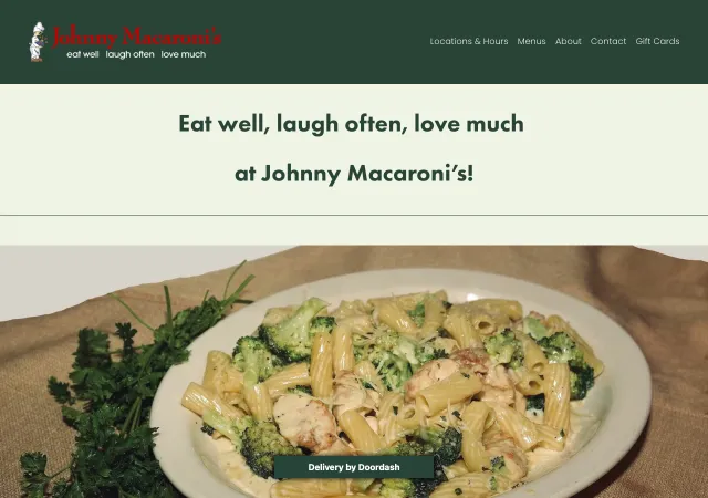 Johnny Macaroni's — old site