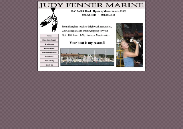 Judy Fenner Marine &mdash; original site