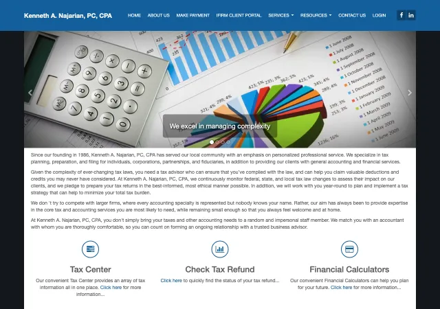 Kenneth A. Najarian, PC, CPA — original site
