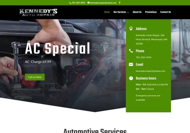 Kennedy's Auto Repair — original site
