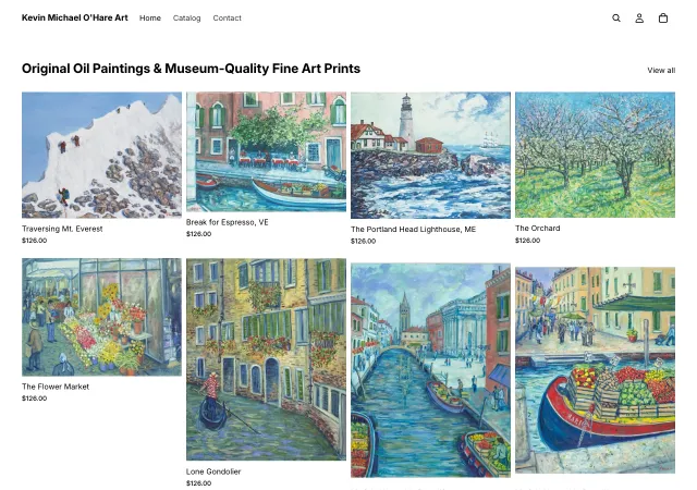 Kevin Michael O'Hare Art Gallery — original site