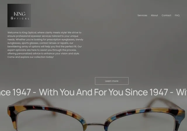 King Optical — original site