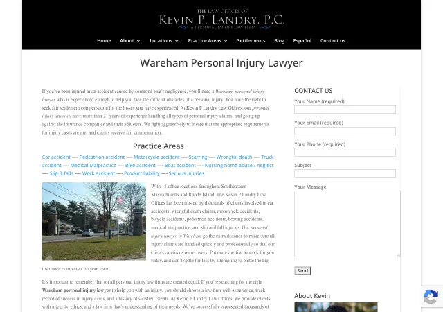 Kevin P. Landry Law Offices — original site