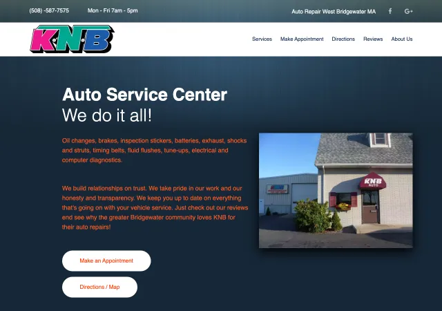 KNB Auto Service Center — original site