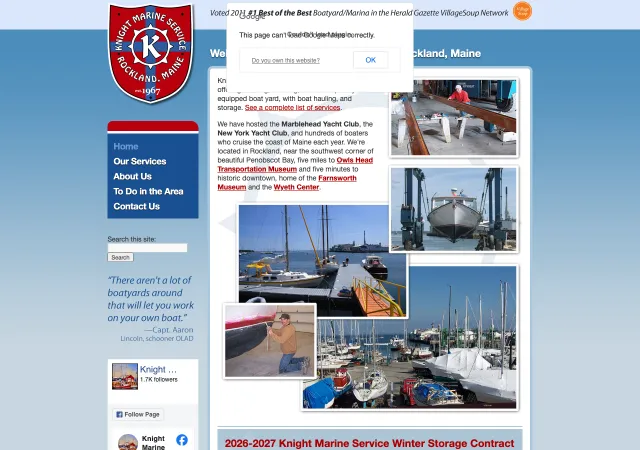 Knight Marine Service — original site