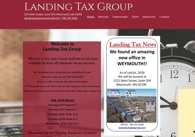 Landing Tax Group — original site