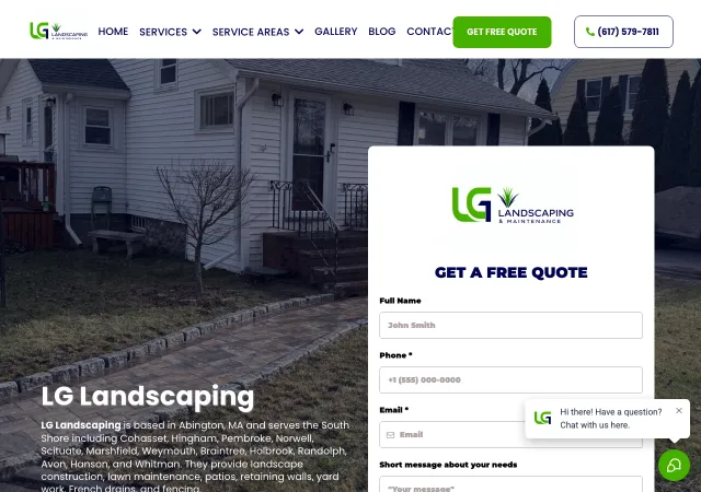 LG Landscaping — original site