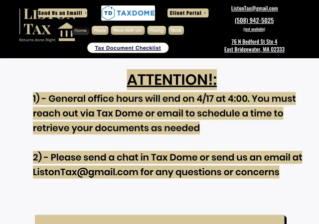 Liston Tax Services — original site