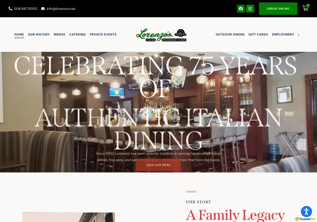Lorenzo's Italian Restaurant & Bar — original site