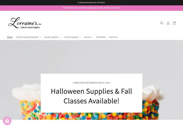 Lorraines Cake & Candy Supplies — original site
