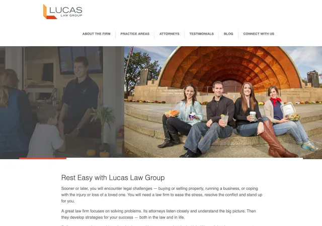 Lucas Law Group, LLC — original site