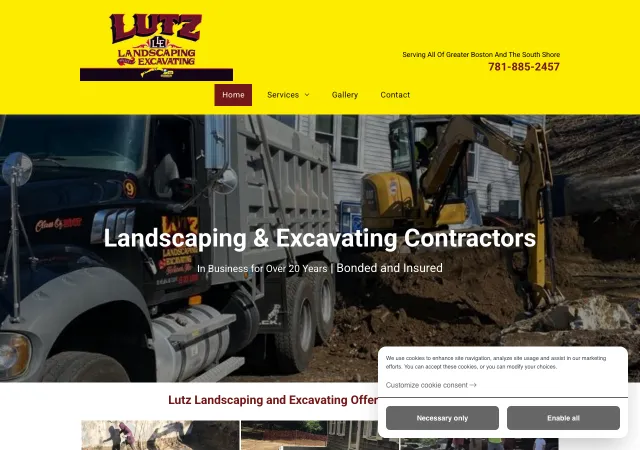 Lutz Landscaping and Excavating — original site