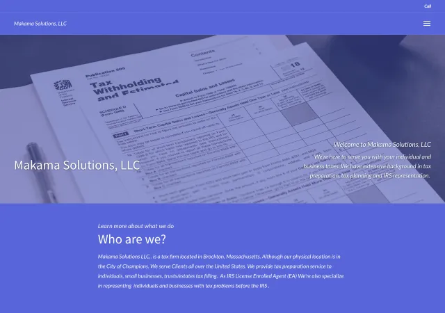 Makama Solutions, LLC — original site